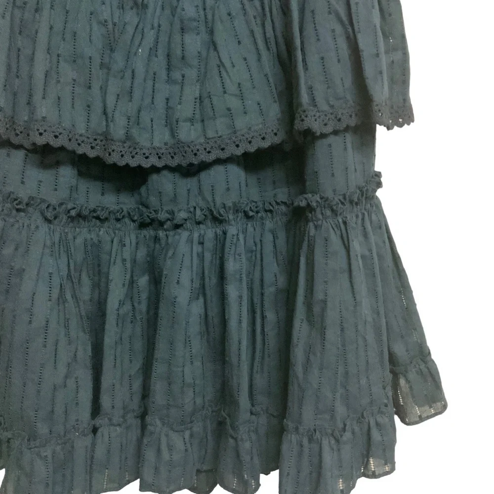 MISA Los Angeles Lilian Black Ruffle Mini Dress - Picture 8 of 9